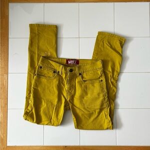 Levi's Bright Yellow Super Skinny Jeans